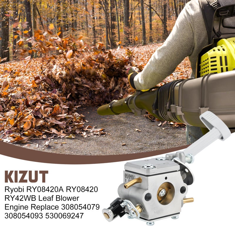 Kizut BP42 Carburetor for Ryobi RY08420A RY08420 RY42WB Leaf Blower Engine 308054079 Replace 308054093 530069247 - Image 2
